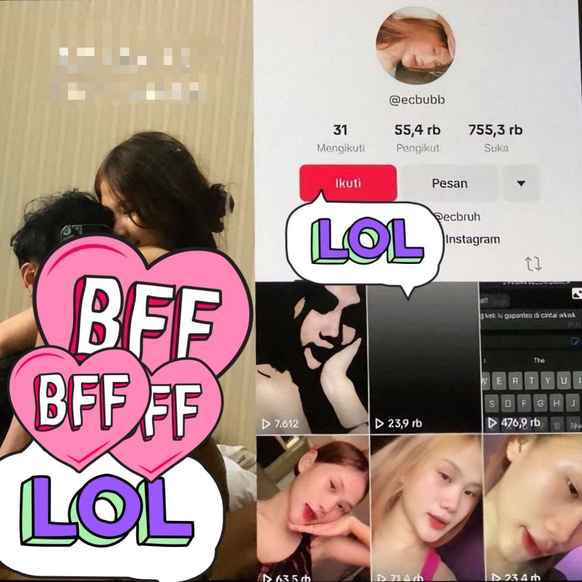 viral ecbubb tiktoker blunder pamer toketnya